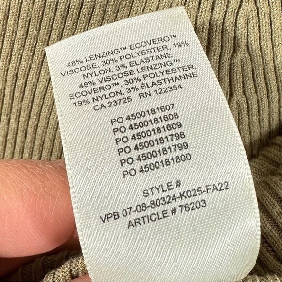 Wilfred Free by Aritzia ribbed cutout dress in heather bone size XS - Picture 5 of 8